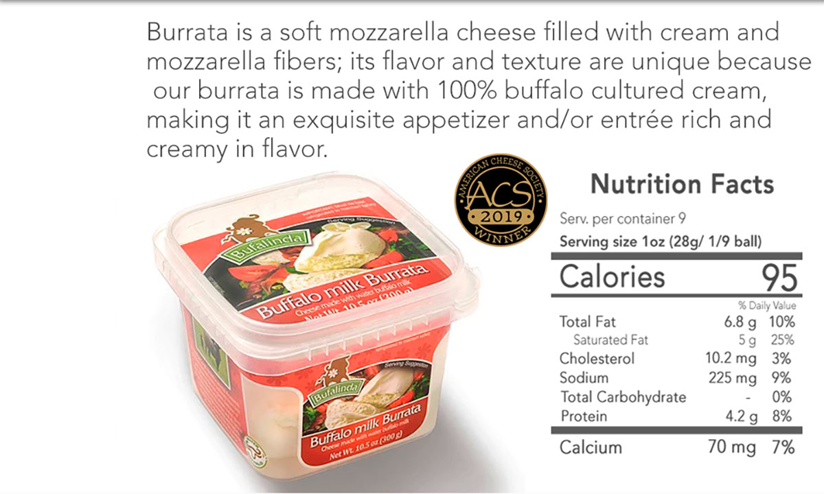 Burrata Nutrition